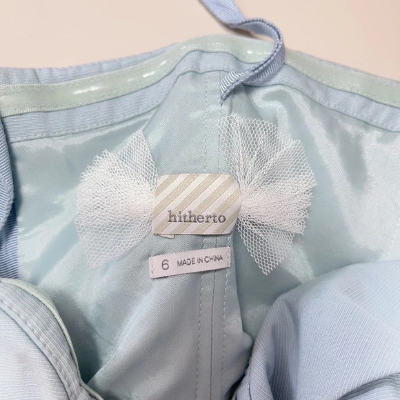 Anthropologie Light Blue Strapless Dress - Picture 9 of 10